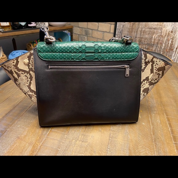 Celine Python Trapeze Bag - Picture 3 of 9